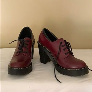 Dr. Marten’s Maroon Buttero Heels